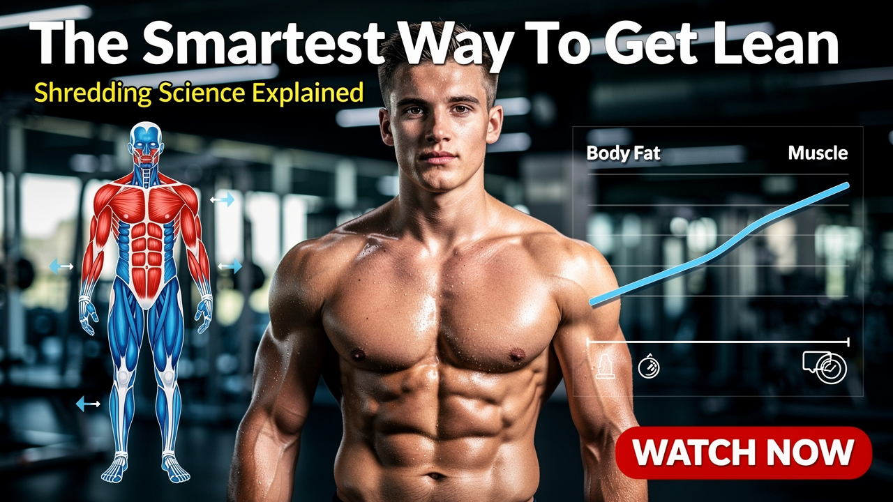 AI-generated fitness science YouTube thumbnail
