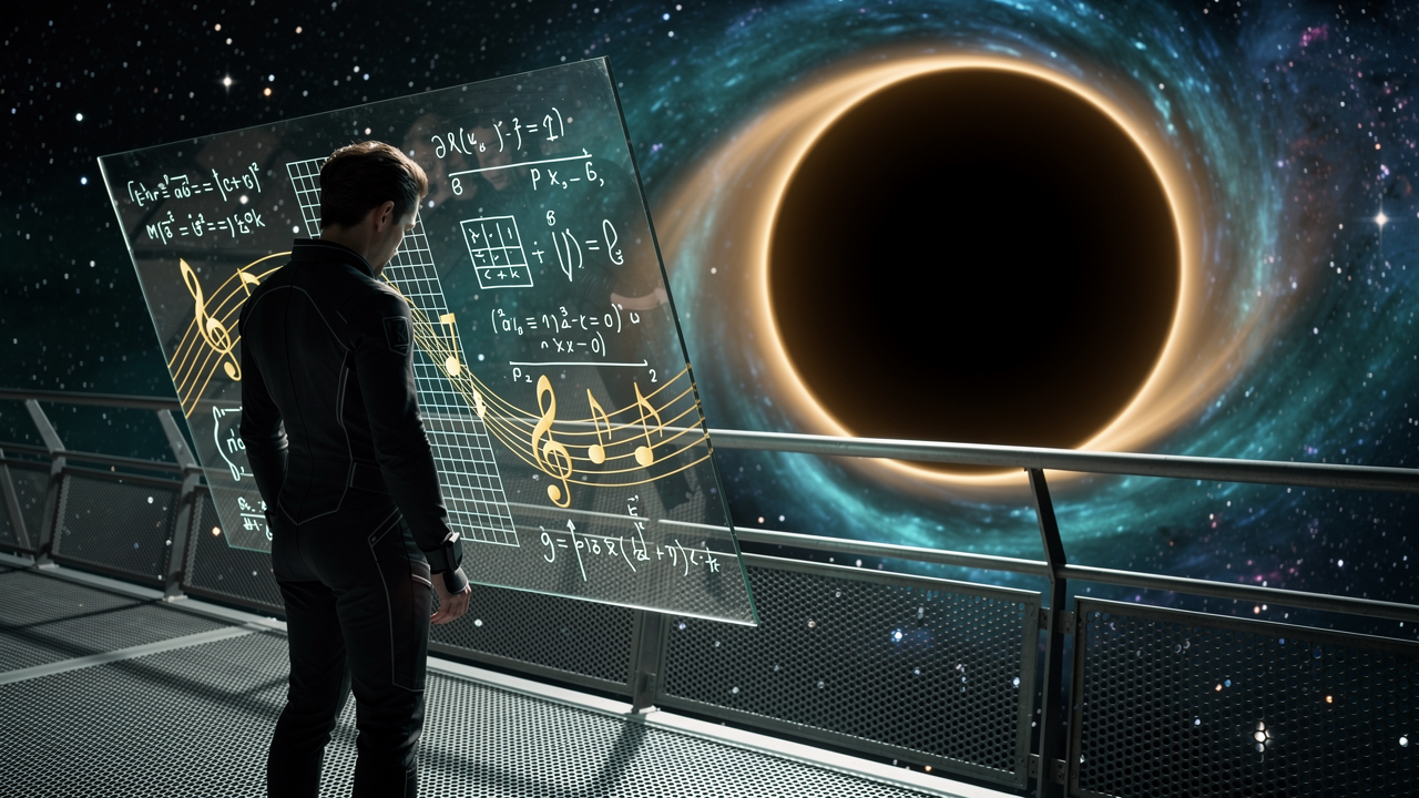 AI-generated Interstellar soundtrack YouTube thumbnail
